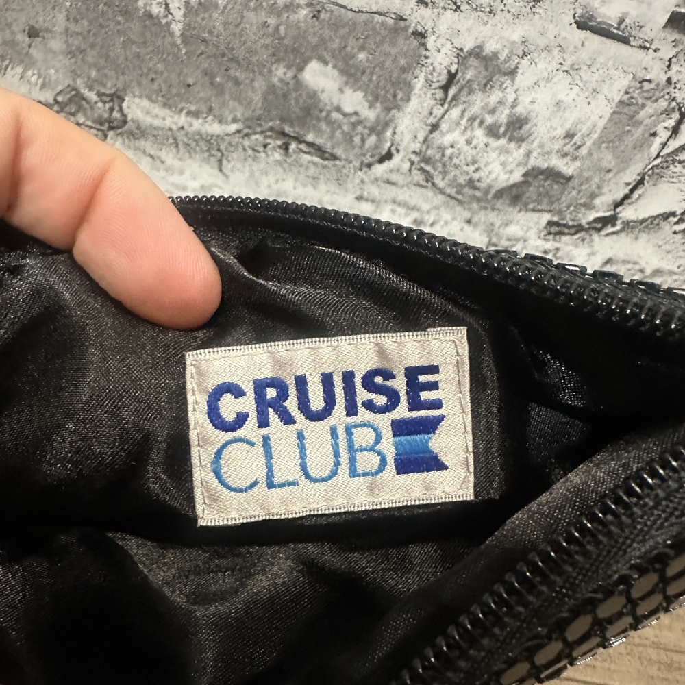 EUC Cruise Club Black Sequin Wristlet Clutch Purse - Picture 5 of 8